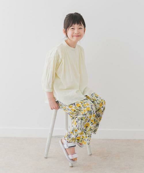 URBAN RESEARCH DOORS / アーバンリサーチ ドアーズ トップス | 『親子リンク』コットンボイルギャザーブラウス(KIDS) | 詳細2