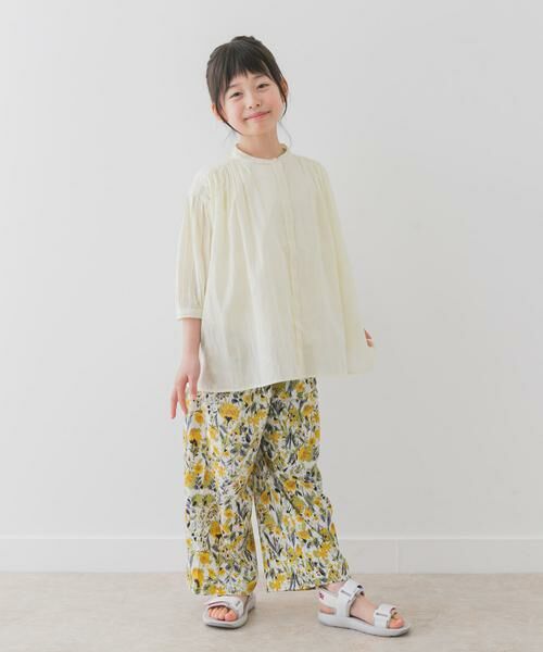 URBAN RESEARCH DOORS / アーバンリサーチ ドアーズ トップス | 『親子リンク』コットンボイルギャザーブラウス(KIDS) | 詳細5