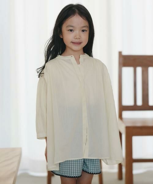 URBAN RESEARCH DOORS / アーバンリサーチ ドアーズ トップス | 『親子リンク』コットンボイルギャザーブラウス(KIDS) | 詳細6