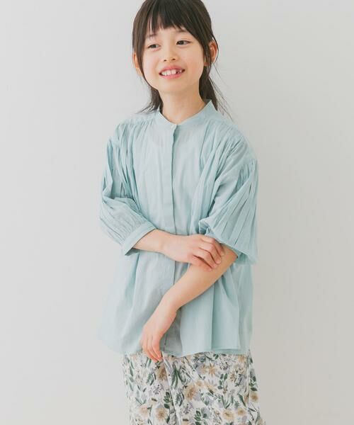 URBAN RESEARCH DOORS / アーバンリサーチ ドアーズ トップス | 『親子リンク』コットンボイルギャザーブラウス(KIDS) | 詳細15