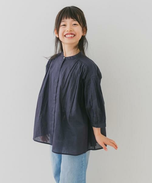 URBAN RESEARCH DOORS / アーバンリサーチ ドアーズ トップス | 『親子リンク』コットンボイルギャザーブラウス(KIDS) | 詳細24