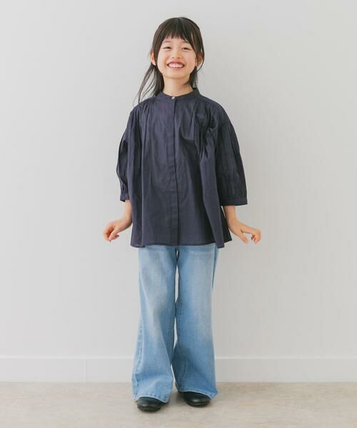 URBAN RESEARCH DOORS / アーバンリサーチ ドアーズ トップス | 『親子リンク』コットンボイルギャザーブラウス(KIDS) | 詳細30