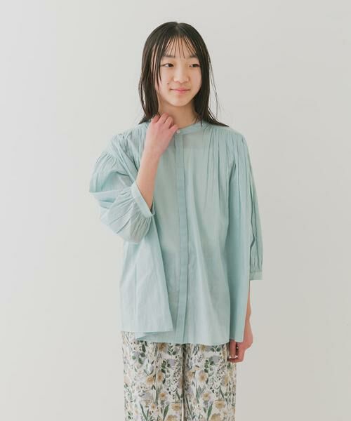 URBAN RESEARCH DOORS / アーバンリサーチ ドアーズ トップス | 『WEB/一部店舗限定』『親子リンク』コットンボイルギャザーブラウス(KIDS) | 詳細10