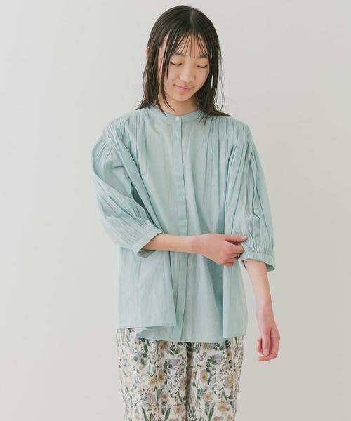 URBAN RESEARCH DOORS / アーバンリサーチ ドアーズ トップス | 『WEB/一部店舗限定』『親子リンク』コットンボイルギャザーブラウス(KIDS) | 詳細11