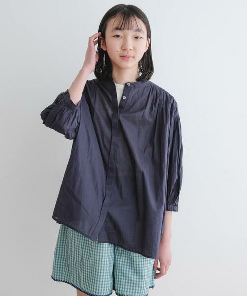 URBAN RESEARCH DOORS / アーバンリサーチ ドアーズ トップス | 『WEB/一部店舗限定』『親子リンク』コットンボイルギャザーブラウス(KIDS) | 詳細19