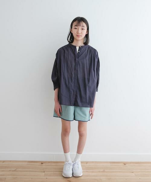 URBAN RESEARCH DOORS / アーバンリサーチ ドアーズ トップス | 『WEB/一部店舗限定』『親子リンク』コットンボイルギャザーブラウス(KIDS) | 詳細21