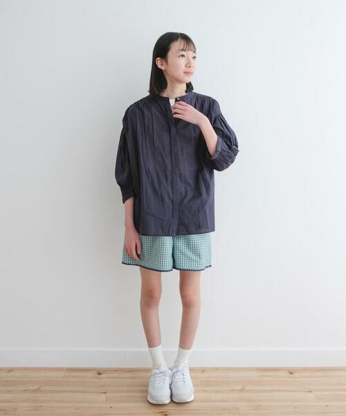 URBAN RESEARCH DOORS / アーバンリサーチ ドアーズ トップス | 『WEB/一部店舗限定』『親子リンク』コットンボイルギャザーブラウス(KIDS) | 詳細23