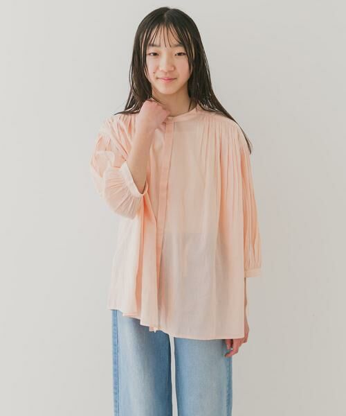 URBAN RESEARCH DOORS / アーバンリサーチ ドアーズ トップス | 『WEB/一部店舗限定』『親子リンク』コットンボイルギャザーブラウス(KIDS) | 詳細29