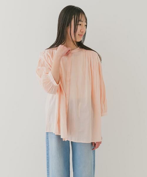 URBAN RESEARCH DOORS / アーバンリサーチ ドアーズ トップス | 『WEB/一部店舗限定』『親子リンク』コットンボイルギャザーブラウス(KIDS) | 詳細30