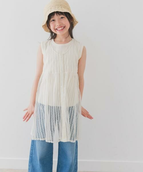 URBAN RESEARCH DOORS / アーバンリサーチ ドアーズ トップス | 『WEB/一部店舗限定サイズ』チュールチュニック(KIDS) | 詳細3