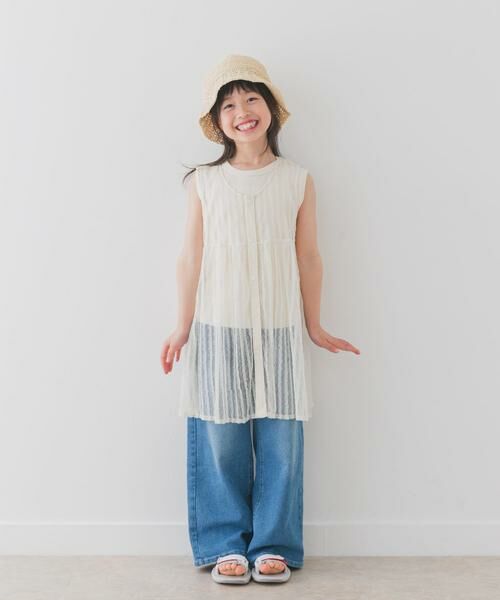 URBAN RESEARCH DOORS / アーバンリサーチ ドアーズ トップス | 『WEB/一部店舗限定サイズ』チュールチュニック(KIDS) | 詳細5