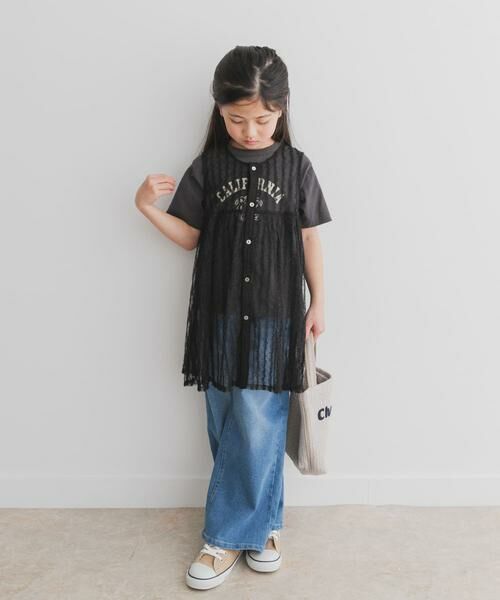 URBAN RESEARCH DOORS / アーバンリサーチ ドアーズ トップス | 『WEB/一部店舗限定サイズ』チュールチュニック(KIDS) | 詳細30