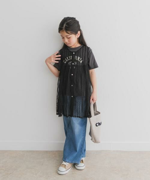 URBAN RESEARCH DOORS / アーバンリサーチ ドアーズ トップス | 『WEB/一部店舗限定サイズ』チュールチュニック(KIDS) | 詳細29
