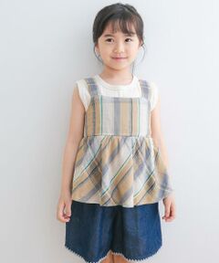 URBAN RESEARCH DOORS / アーバンリサーチ ドアーズ トップス | 『セットアップ対応』レーヨンリネンキャミソールブラウス(KIDS)