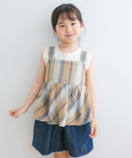 URBAN RESEARCH DOORS / アーバンリサーチ ドアーズ トップス | 『セットアップ対応』レーヨンリネンキャミソールブラウス(KIDS) | 詳細1