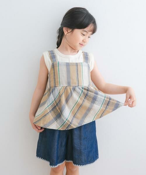URBAN RESEARCH DOORS / アーバンリサーチ ドアーズ トップス | 『セットアップ対応』レーヨンリネンキャミソールブラウス(KIDS) | 詳細2