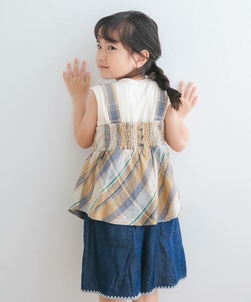URBAN RESEARCH DOORS / アーバンリサーチ ドアーズ トップス | 『セットアップ対応』レーヨンリネンキャミソールブラウス(KIDS) | 詳細4