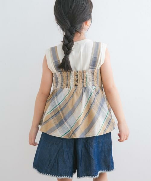 URBAN RESEARCH DOORS / アーバンリサーチ ドアーズ トップス | 『セットアップ対応』レーヨンリネンキャミソールブラウス(KIDS) | 詳細5