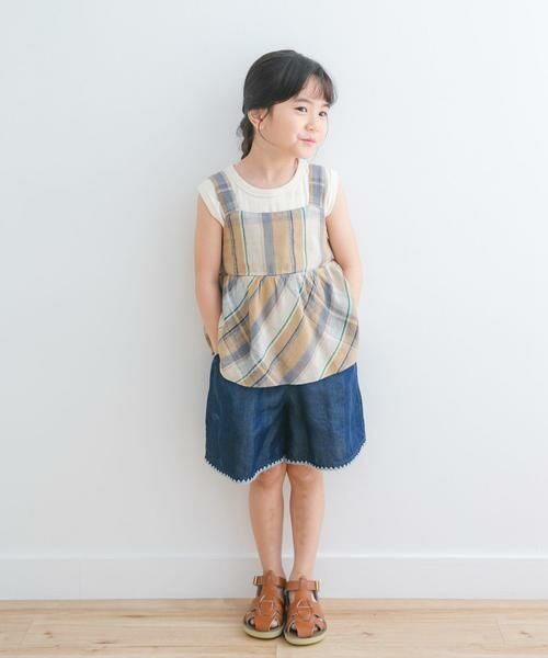 URBAN RESEARCH DOORS / アーバンリサーチ ドアーズ トップス | 『セットアップ対応』レーヨンリネンキャミソールブラウス(KIDS) | 詳細6