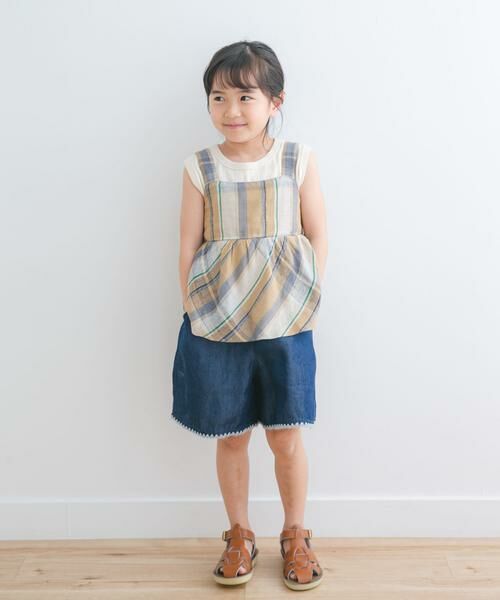 URBAN RESEARCH DOORS / アーバンリサーチ ドアーズ トップス | 『セットアップ対応』レーヨンリネンキャミソールブラウス(KIDS) | 詳細9