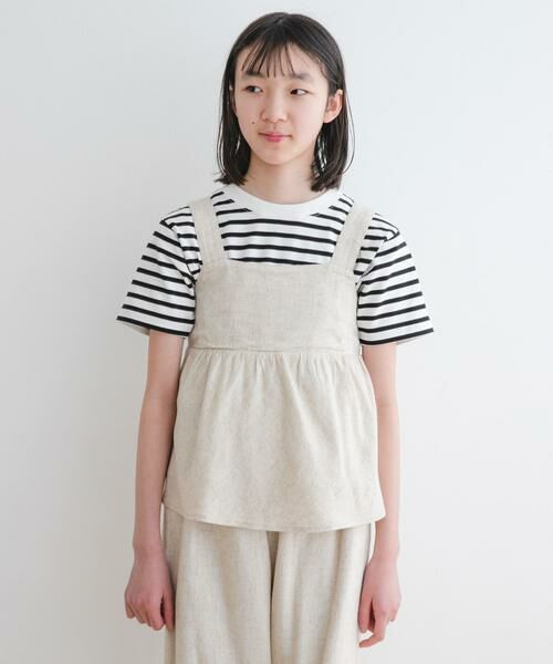 URBAN RESEARCH DOORS / アーバンリサーチ ドアーズ トップス | 『セットアップ対応』『WEB/一部店舗限定』レーヨンリネンキャミソールブラウス(KIDS) | 詳細9