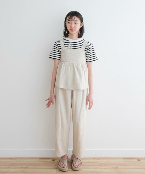 URBAN RESEARCH DOORS / アーバンリサーチ ドアーズ トップス | 『セットアップ対応』『WEB/一部店舗限定』レーヨンリネンキャミソールブラウス(KIDS) | 詳細12