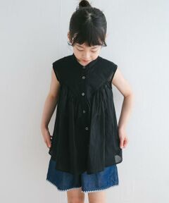 URBAN RESEARCH DOORS / アーバンリサーチ ドアーズ トップス | 『親子リンク』コットンボイルV切替ブラウス(KIDS)