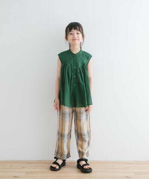 URBAN RESEARCH DOORS / アーバンリサーチ ドアーズ トップス | 『親子リンク』コットンボイルV切替ブラウス(KIDS) | 詳細10