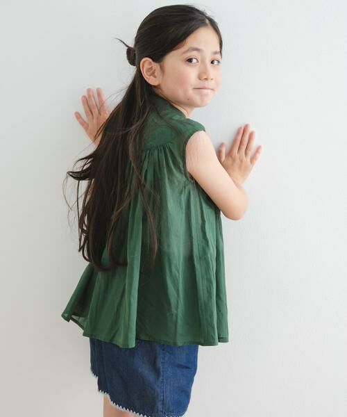 URBAN RESEARCH DOORS / アーバンリサーチ ドアーズ トップス | 『親子リンク』コットンボイルV切替ブラウス(KIDS) | 詳細12