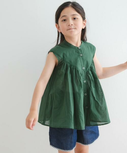 URBAN RESEARCH DOORS / アーバンリサーチ ドアーズ トップス | 『親子リンク』コットンボイルV切替ブラウス(KIDS) | 詳細13