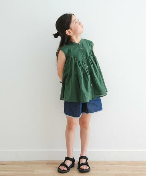 URBAN RESEARCH DOORS / アーバンリサーチ ドアーズ トップス | 『親子リンク』コットンボイルV切替ブラウス(KIDS) | 詳細17