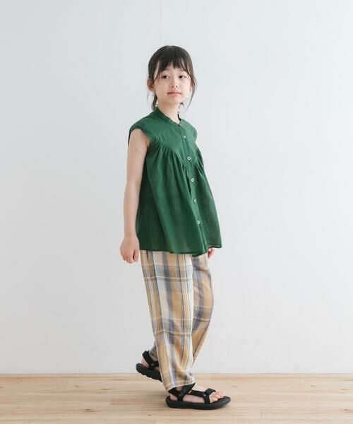URBAN RESEARCH DOORS / アーバンリサーチ ドアーズ トップス | 『親子リンク』コットンボイルV切替ブラウス(KIDS) | 詳細9