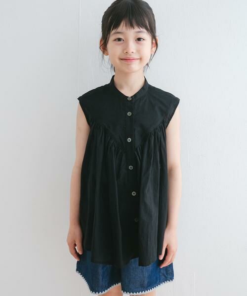 URBAN RESEARCH DOORS / アーバンリサーチ ドアーズ トップス | 『親子リンク』コットンボイルV切替ブラウス(KIDS) | 詳細26