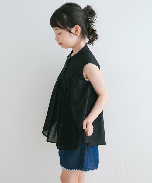 URBAN RESEARCH DOORS / アーバンリサーチ ドアーズ トップス | 『親子リンク』コットンボイルV切替ブラウス(KIDS) | 詳細29