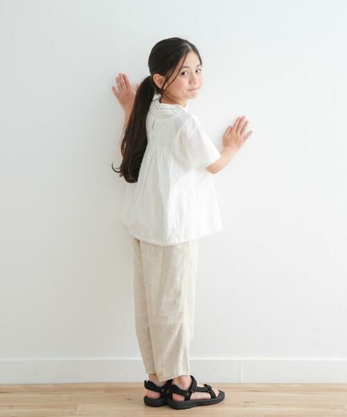 URBAN RESEARCH DOORS / アーバンリサーチ ドアーズ トップス | ハシゴレースシャーリングブラウス(KIDS) | 詳細23