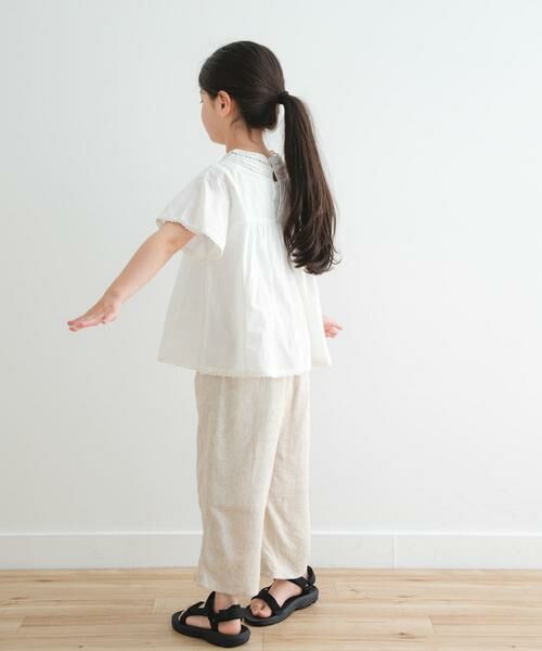 URBAN RESEARCH DOORS / アーバンリサーチ ドアーズ トップス | ハシゴレースシャーリングブラウス(KIDS) | 詳細26