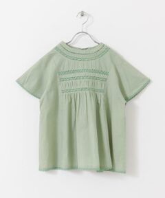 URBAN RESEARCH DOORS / アーバンリサーチ ドアーズ トップス | 『WEB/一部店舗限定』ハシゴレースシャーリングブラウス(KIDS)