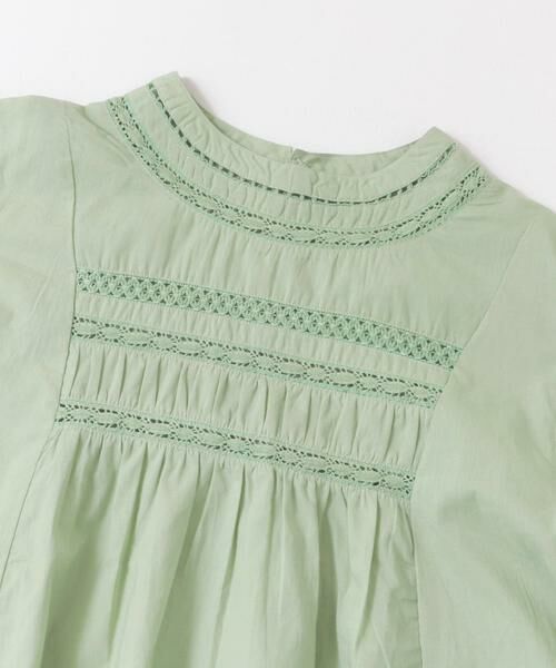 URBAN RESEARCH DOORS / アーバンリサーチ ドアーズ トップス | 『WEB/一部店舗限定』ハシゴレースシャーリングブラウス(KIDS) | 詳細2