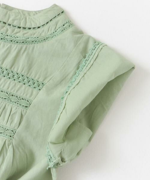 URBAN RESEARCH DOORS / アーバンリサーチ ドアーズ トップス | 『WEB/一部店舗限定』ハシゴレースシャーリングブラウス(KIDS) | 詳細3