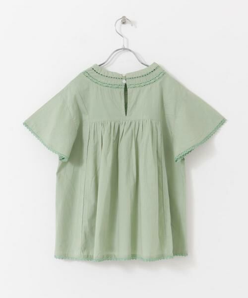 URBAN RESEARCH DOORS / アーバンリサーチ ドアーズ トップス | 『WEB/一部店舗限定』ハシゴレースシャーリングブラウス(KIDS) | 詳細4