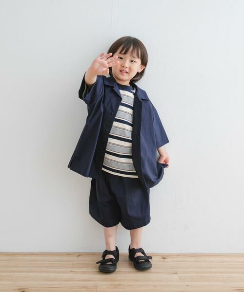 URBAN RESEARCH DOORS / アーバンリサーチ ドアーズ トップス | 『セットアップ対応』『UVカット』オープンカラーシャツ(KIDS) | 詳細2