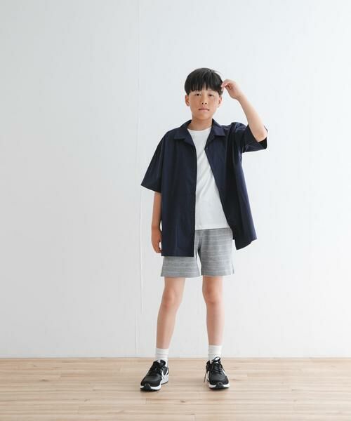 URBAN RESEARCH DOORS / アーバンリサーチ ドアーズ トップス | 『セットアップ対応』『WEB/一部店舗限定』『UVカット』オープンカラーシャツ(KIDS) | 詳細3