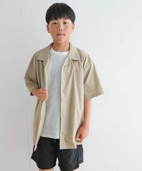 URBAN RESEARCH DOORS / アーバンリサーチ ドアーズ トップス | 『セットアップ対応』『WEB/一部店舗限定』『UVカット』オープンカラーシャツ(KIDS) | 詳細14