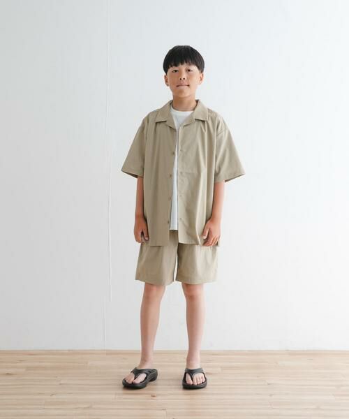 URBAN RESEARCH DOORS / アーバンリサーチ ドアーズ トップス | 『セットアップ対応』『WEB/一部店舗限定』『UVカット』オープンカラーシャツ(KIDS) | 詳細18