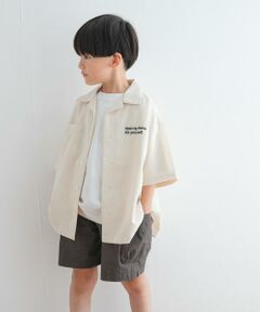 URBAN RESEARCH DOORS / アーバンリサーチ ドアーズ トップス | 『WEB/一部店舗限定サイズ』ロゴ刺繍ストライプシャツ(KIDS)