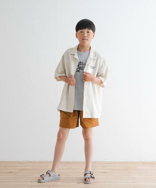 URBAN RESEARCH DOORS / アーバンリサーチ ドアーズ トップス | 『WEB/一部店舗限定サイズ』ロゴ刺繍ストライプシャツ(KIDS) | 詳細19