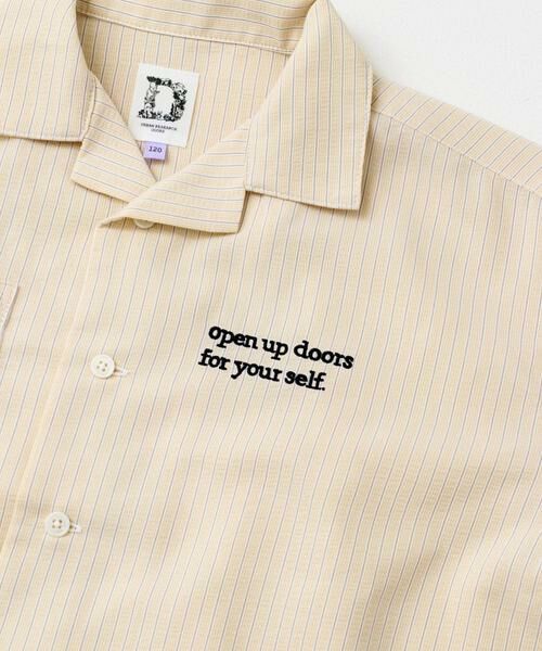 URBAN RESEARCH DOORS / アーバンリサーチ ドアーズ トップス | 『WEB/一部店舗限定サイズ』ロゴ刺繍ストライプシャツ(KIDS) | 詳細24