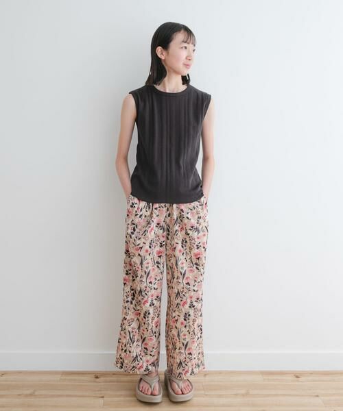 URBAN RESEARCH DOORS / アーバンリサーチ ドアーズ パンツ | 『WEB/一部店舗限定』『親子リンク』フラワープリントイージーパンツ(KIDS) | 詳細17