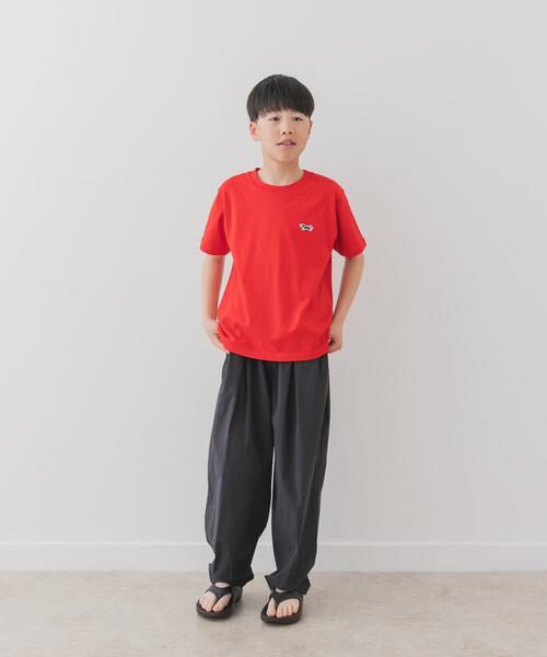 URBAN RESEARCH DOORS / アーバンリサーチ ドアーズ パンツ | 『WEB/一部店舗限定サイズ』撥水タックワイドパンツ(KIDS) | 詳細30