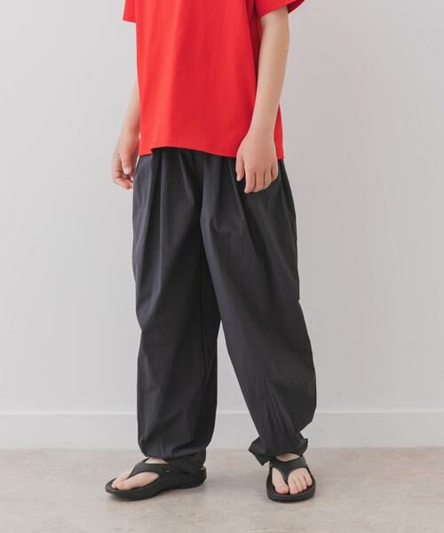 URBAN RESEARCH DOORS / アーバンリサーチ ドアーズ パンツ | 『WEB/一部店舗限定サイズ』撥水タックワイドパンツ(KIDS) | 詳細25